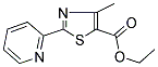 ETHYL 4-METHYL-2-(2-PYRIDINYL)-1,3-THIAZOLE-5-CARBOXYLATE Struktur