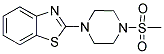 2-[4-(METHYLSULFONYL)PIPERAZINO]-1,3-BENZOTHIAZOLE Struktur