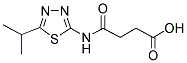 4-((5-ISOPROPYL-1,3,4-THIADIAZOL-2-YL)AMINO)-4-OXOBUTANOIC ACID Struktur