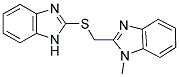 2-[(1H-BENZIMIDAZOL-2-YLTHIO)METHYL]-1-METHYL-1H-BENZIMIDAZOLE Struktur