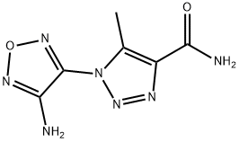 1-(4-AMINO-1,2,5-OXADIAZOL-3-YL)-5-METHYL-1H-1,2,3-TRIAZOLE-4-CARBOXAMIDE Struktur