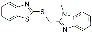 2-([(1-METHYL-1H-BENZIMIDAZOL-2-YL)METHYL]THIO)-1,3-BENZOTHIAZOLE Struktur