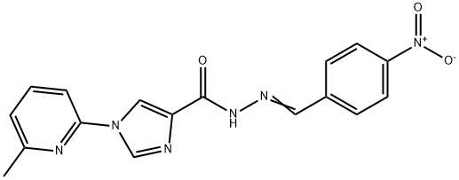 1-(6-METHYL-2-PYRIDINYL)-N'-[(Z)-(4-NITROPHENYL)METHYLIDENE]-1H-IMIDAZOLE-4-CARBOHYDRAZIDE Struktur