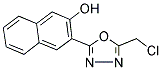 3-[5-(CHLOROMETHYL)-1,3,4-OXADIAZOL-2-YL]-2-NAPHTHOL Struktur