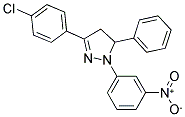 3-(4-CHLOROPHENYL)-1-(3-NITROPHENYL)-5-PHENYL-4,5-DIHYDRO-1H-PYRAZOLE Struktur