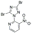 2-(3,5-DIBROMO-1H-1,2,4-TRIAZOL-1-YL)-3-NITROPYRIDINE Struktur