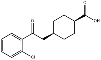 CIS-4-[2-(2-CHLOROPHENYL)-2-OXOETHYL]CYCLOHEXANE-1-CARBOXYLIC ACID Struktur