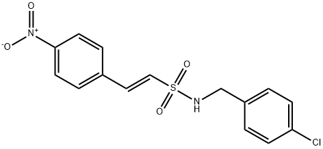 (E)-N-(4-CHLOROBENZYL)-2-(4-NITROPHENYL)-1-ETHENESULFONAMIDE Struktur