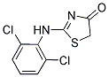 2-(2,6-DICHLORO-PHENYLAMINO)-THIAZOL-4-ONE Struktur