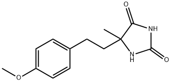 5-[2-(4-METHOXYPHENYL)ETHYL]-5-METHYLIMIDAZOLIDINE-2,4-DIONE Struktur