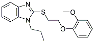 2-([2-(2-METHOXYPHENOXY)ETHYL]THIO)-1-PROPYL-1H-BENZIMIDAZOLE Struktur