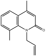 1-ALLYL-4,8-DIMETHYL-2(1H)-QUINOLINONE Struktur