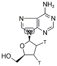 2',3'-DIDEOXYADENOSINE, [2',3'-3H(N)]- Struktur