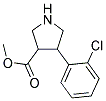 4-(2-CHLORO-PHENYL)-PYRROLIDINE-3-CARBOXYLIC ACID METHYL ESTER Struktur