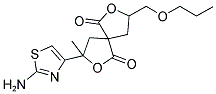 3-(2-AMINO-1,3-THIAZOL-4-YL)-3-METHYL-8-(PROPOXYMETHYL)-2,7-DIOXASPIRO[4.4]NONANE-1,6-DIONE Struktur