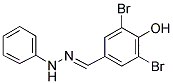 3,5-DIBROMO-4-HYDROXYBENZALDEHYDE N-PHENYLHYDRAZONE Struktur