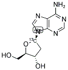 2'-DEOXYADENOSINE (DEOXYRIBOSE-1-13C) Struktur