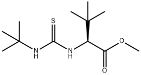 METHYL 2-([(TERT-BUTYLAMINO)CARBOTHIOYL]AMINO)-3,3-DIMETHYLBUTANOATE Struktur