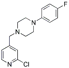 1-[(2-CHLOROPYRIDIN-4-YL)METHYL]-4-(4-FLUOROPHENYL)PIPERAZINE Struktur