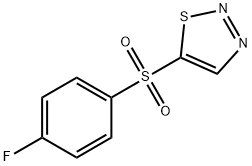 4-FLUOROPHENYL 1,2,3-THIADIAZOL-5-YL SULFONE Struktur