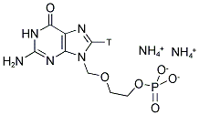 ACYCLOVIR MONOPHOSPHATE, DIAMMONIUM SALT, [8-3H]- Struktur