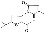 1-[2-ACETYL-5-(TERT-BUTYL)-3-THIENYL]-3-METHYL-1H-PYRROLE-2,5-DIONE Struktur