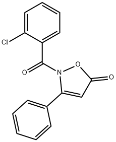 2-(2-CHLOROBENZOYL)-3-PHENYL-5(2H)-ISOXAZOLONE Struktur