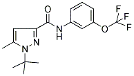 1-(TERT-BUTYL)-5-METHYL-N-[3-(TRIFLUOROMETHOXY)PHENYL]-1H-PYRAZOLE-3-CARBOXAMIDE Struktur