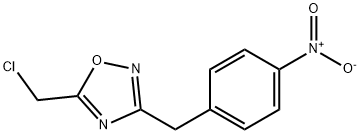 5-(CHLOROMETHYL)-3-(4-NITROBENZYL)-1,2,4-OXADIAZOLE Struktur