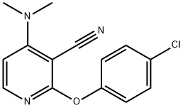 2-(4-CHLOROPHENOXY)-4-(DIMETHYLAMINO)NICOTINONITRILE Struktur