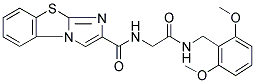 N-[[[(2,6-DIMETHOXYBENZYL)AMINO]CARBONYL]METHYL]IMIDAZO[2,1-B]BENZOTHIAZOLE-2-CARBOXAMIDE Struktur