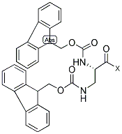 BOC-DPR(FMOC)-WANG RESIN Struktur