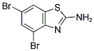 4,6-DIBROMO-BENZOTHIAZOL-2-YLAMINE Struktur