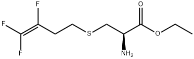 ETHYL 2-AMINO-3-[(3,4,4-TRIFLUORO-3-BUTENYL)SULFANYL]PROPANOATE Struktur