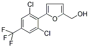 (5-[2,6-DICHLORO-4-(TRIFLUOROMETHYL)PHENYL]-2-FURYL)METHANOL Struktur