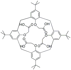 4-TERT-BUTYLCALIX[4]ARENE TETRAACETIC ACID Struktur