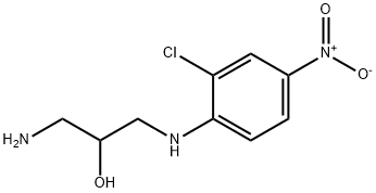 1-AMINO-3-[(2-CHLORO-4-NITROPHENYL)AMINO]PROPAN-2-OL Struktur