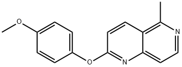 2-(4-METHOXYPHENOXY)-5-METHYL[1,6]NAPHTHYRIDINE Struktur