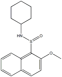 N-CYCLOHEXYL-2-METHOXY-1-NAPHTHALENESULFINAMIDE Struktur