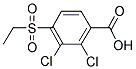 2,3-DICHLORO-4-(ETHYLSULFONYL)BENZENECARBOXYLIC ACID Struktur