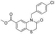 METHYL 4-(4-CHLOROBENZYL)-3-OXO-3,4-DIHYDRO-2H-1,4-BENZOTHIAZINE-6-CARBOXYLATE Struktur