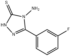 4-AMINO-5-(3-FLUOROPHENYL)-4H-1,2,4-TRIAZOLE-3-THIOL Struktur