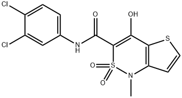 N-(3,4-DICHLOROPHENYL)-4-HYDROXY-1-METHYL-2,2-DIOXO-1,2-DIHYDRO-2LAMBDA6-THIENO[3,2-C][1,2]THIAZINE-3-CARBOXAMIDE Struktur