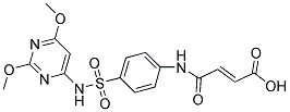 3-[4-(2,6-DIMETHOXY-PYRIMIDIN-4-YLSULFAMOYL)-PHENYLCARBAMOYL]-ACRYLIC ACID Struktur