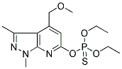 O,O-DIETHYL O-[4-(METHOXYMETHYL)-1,3-DIMETHYL-1H-PYRAZOLO[3,4-B]PYRIDIN-6-YL] PHOSPHOTHIOATE Struktur