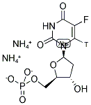 5-FLUORO 2'-DEOXYURIDINE 5'-MONOPHOSPHATE, DIAMMONIUM SALT, [6-3H]- Struktur