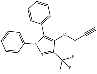 1,5-DIPHENYL-3-(TRIFLUOROMETHYL)-1H-PYRAZOL-4-YL 2-PROPYNYL ETHER Struktur