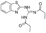 N-[(1Z)-(1,3-BENZOTHIAZOL-2-YLAMINO)(PROPIONYLAMINO)METHYLENE]PROPANAMIDE Struktur