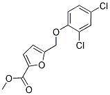 5-(2,4-DICHLORO-PHENOXYMETHYL)-FURAN-2-CARBOXYLIC ACID METHYL ESTER Struktur