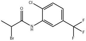 2-BROMO-N-[2-CHLORO-5-(TRIFLUOROMETHYL)PHENYL]PROPANAMIDE Struktur